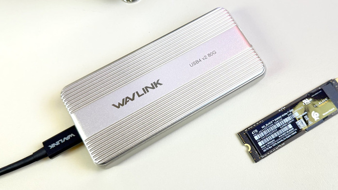 WAVLINK USB4 V2 80Gbps PCIe NVMe 外置存儲盒