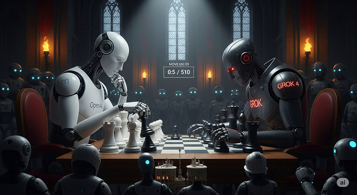 8 大 AI 模型國際象棋大激鬥　OpenAI o3 三戰全勝霸氣封王