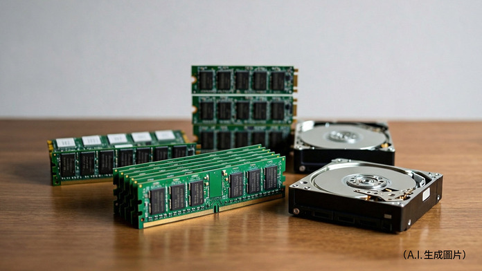 the-sharp-rise-in-ram-prices-has-impacted-the-consumer-market-01 RAM,SSD,HDD,硬碟,AI 生成圖像