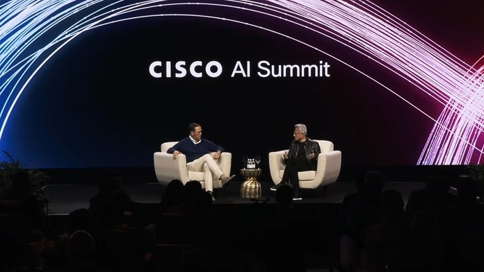 Cisco AI Summit,黃仁勳,Chuck Robbin