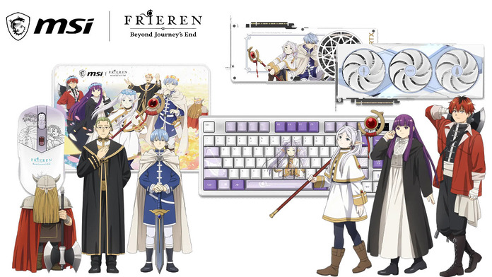 MSI x 葬送的芙莉蓮　5070 Ti 及周邊 6 月上市