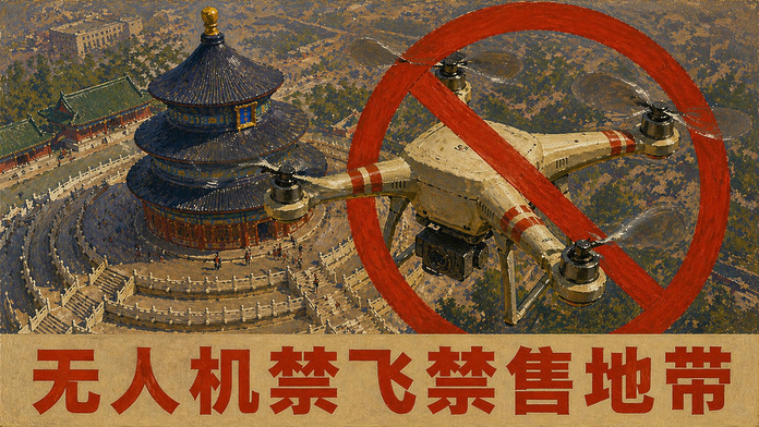 中國北京5.1起實施最嚴無人機禁令，城內禁飛禁售、網購禁發貨