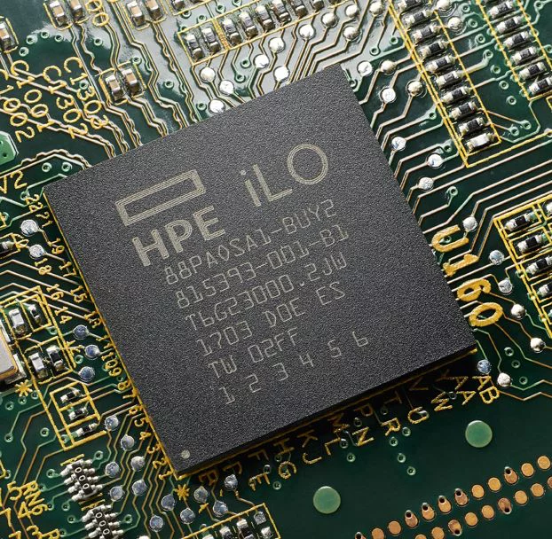 HPE 的「silicon root of trust」將保安技術直接嵌入 iLO 晶片,在晶片上建立不可被刪改的軟件指紋,防止伺服器在韌體軟件指紋不匹配的情況下被啟動。