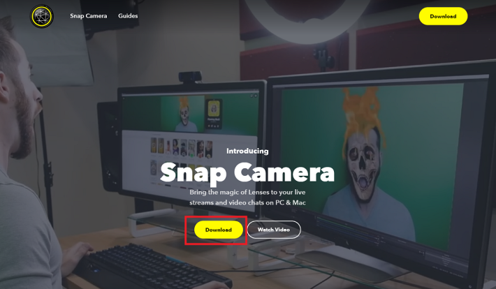 首先到 Snap Camera 官方網站下載軟件 