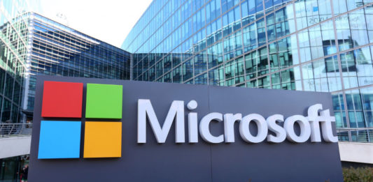 Microsoft building Logo