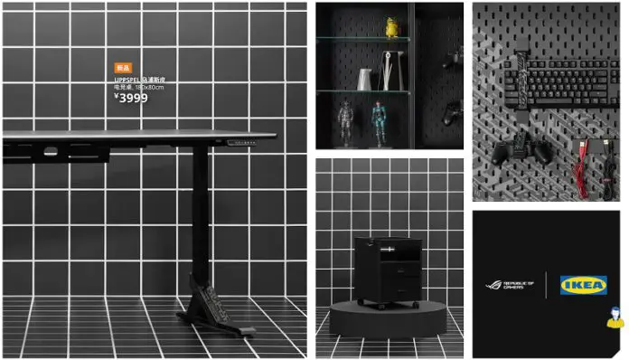 ROG x IKEA 會包括電動昇降工作枱