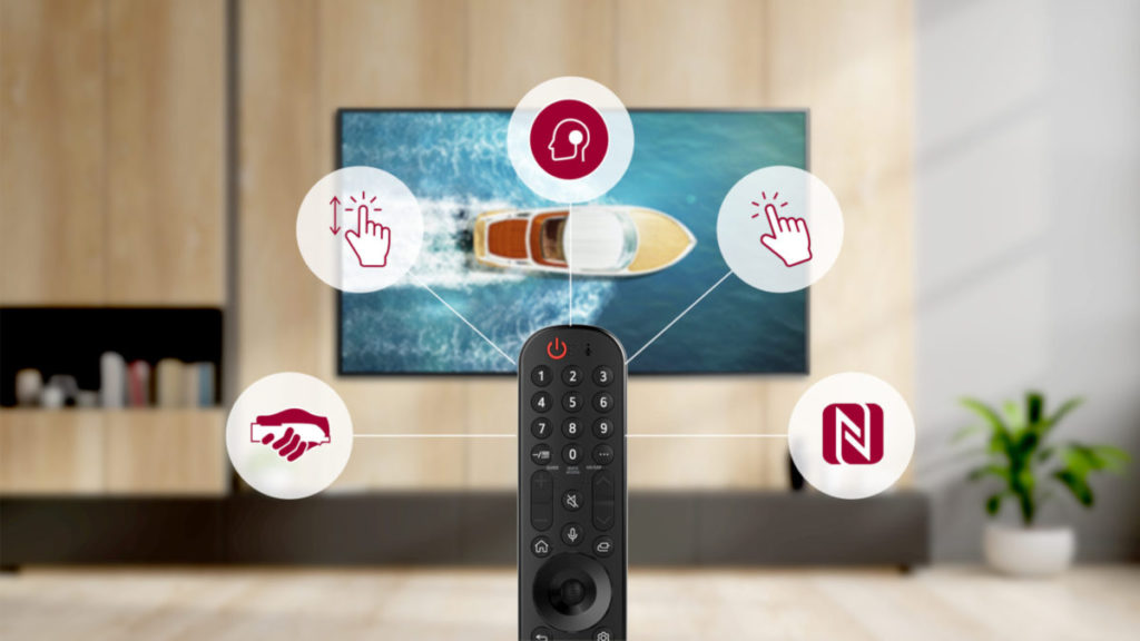 採用 webOS 電視平台的電視機將同時附有 LG Magic Motion 遙控器。