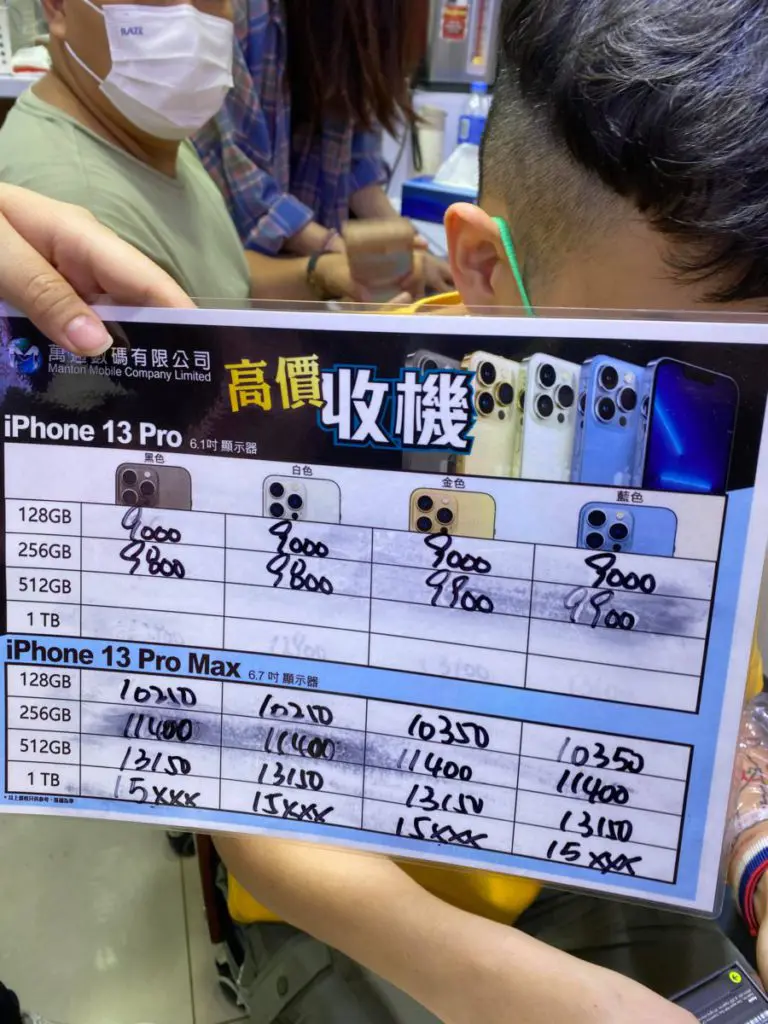 場料】iPhone 13 系列開賣Pro Max 有市細機不收- PCM