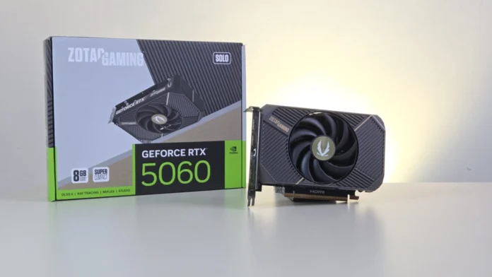 新世代迷你甜點卡ZOTAC GAMING GeForce RTX 5060 SOLO - PCM