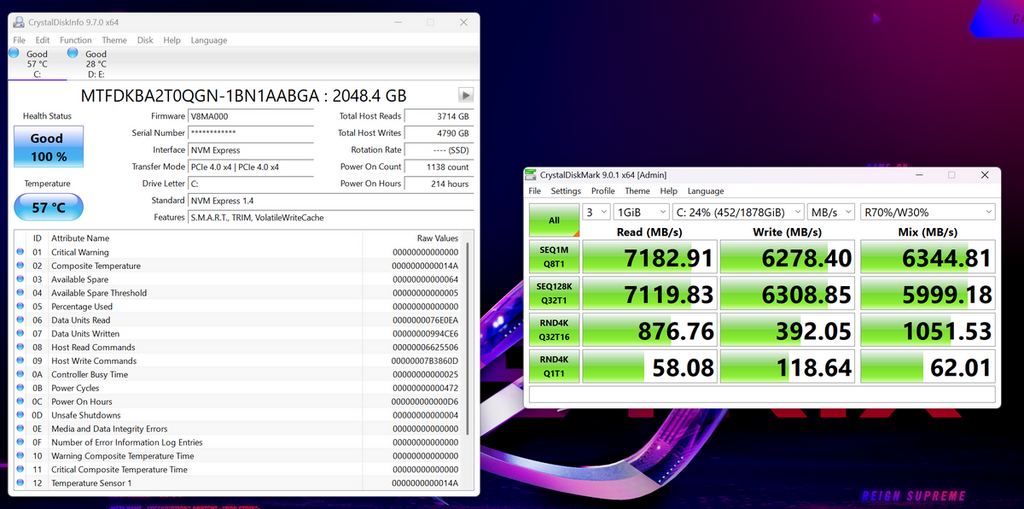 SSD 參考效能。