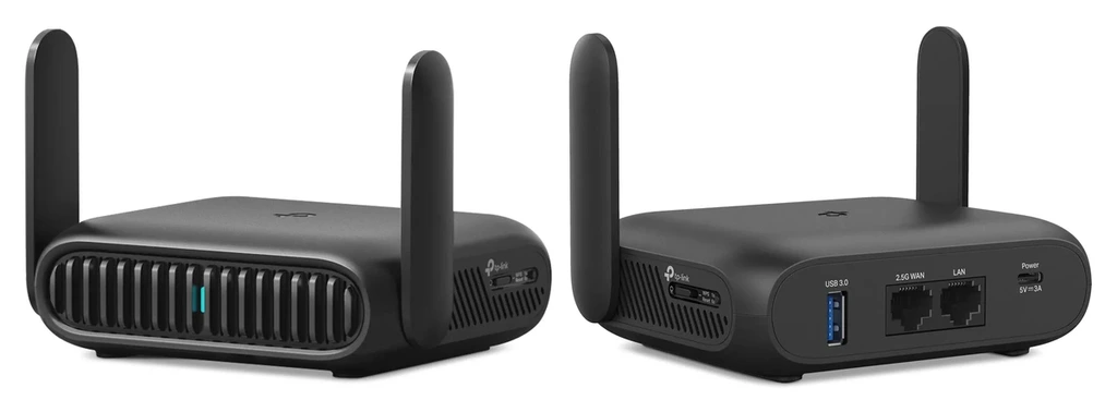 TP-Link TL-WR3602BE Wi-Fi 7 旅遊路由器機身相當小巧,配備一個 2.5 Gbps WAN 埠和一個 1 Gbps LAN 埠,以及一個可自定義按鈕,可配置為開關 VPN 或快速啟動其他功能。