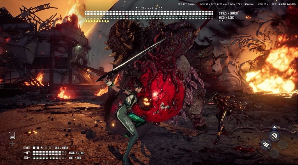 用 4K 解像度玩《劍星》都有過百 FPS，相當流暢。