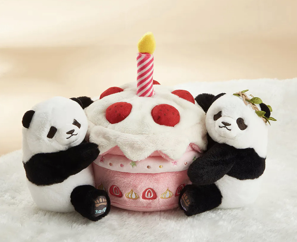 禮物 1：家姐「加加」& 細佬「得得」生日蛋糕毛公仔（價值：HK$300）