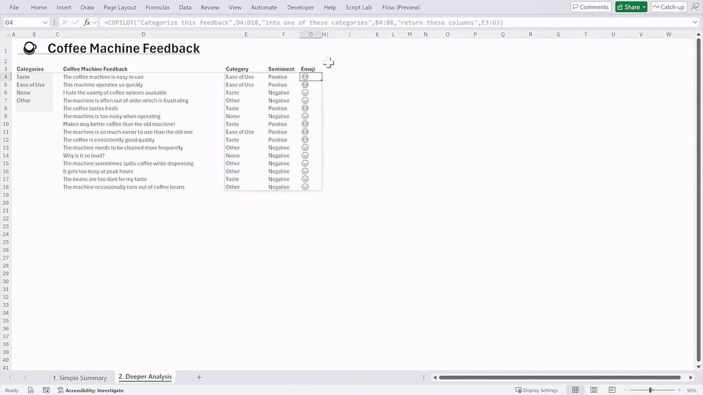 Copilot 整合至 Excel,預計可為 Excel 初心者或高手大大提高效率。