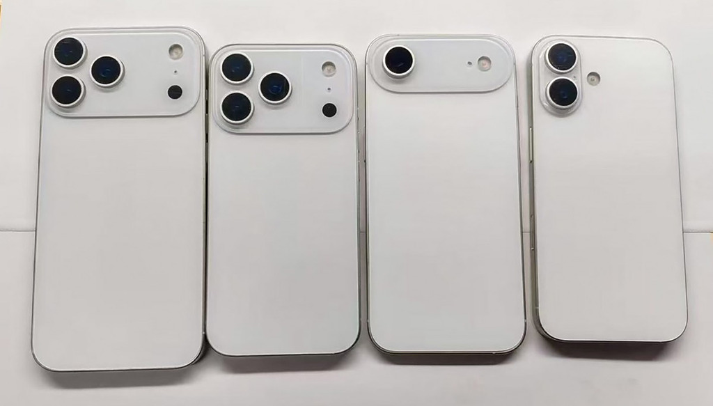傳聞中的 iPhone 17 系列外型