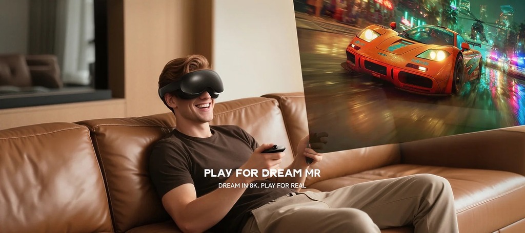 上海「玩出夢想」的 Play For Dream MR 空間運算裝置具備與 Apple Vision Pro 接近的影像效能,但在美國的售價就低至接近 Vision Pro 的一半。