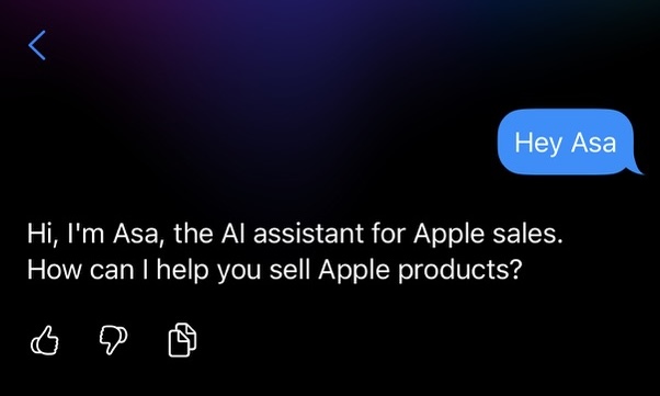 Apple 公司正在為其前線銷售及支援員工開發一款名為「Asa」的聊天機械人,旨在用作員工支援及提升客戶服務效率。