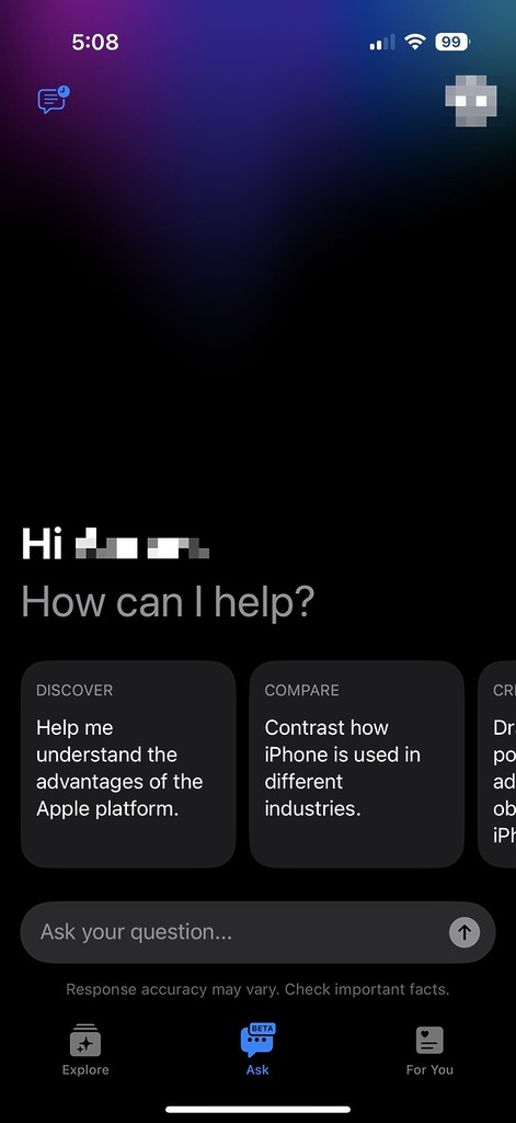 這款工具類似 ChatGPT,能快速回答與 Apple 產品相關的問題,縮短員工查詢內部資料的時間。