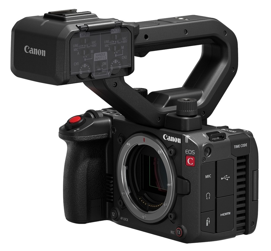 Canon 最新的 EOS C50 電影級攝錄機,搭載全新 7K全片幅 32MP CMOS 影像感應器。