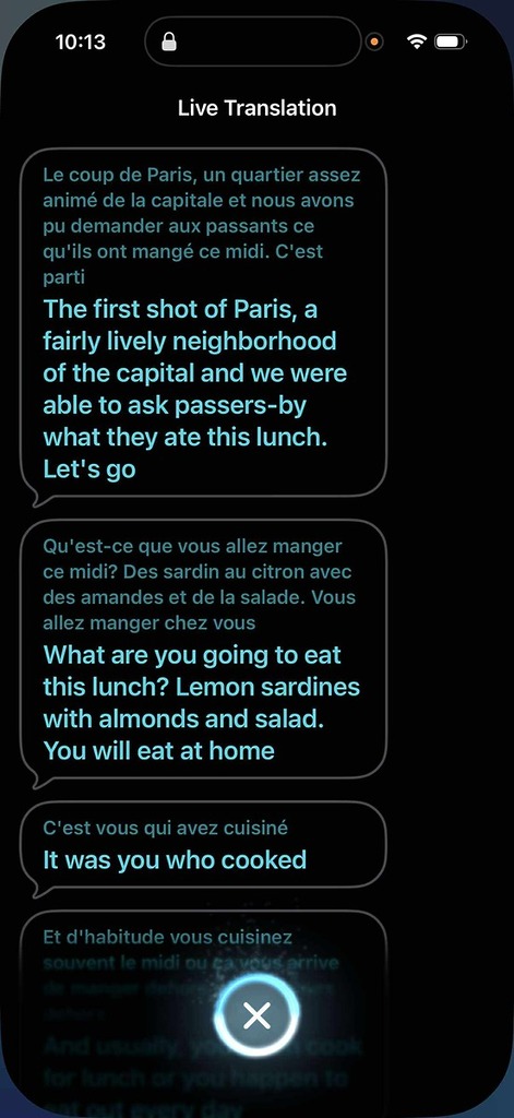 「即時翻譯 Live Translate」必需配合 iPhone 15 Pro 或以後,能支援 Apple Intelligence 的 iPhone 型號,並更新到 iOS26 或更新的版本才能使用。