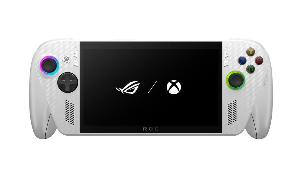 白色的 ROG Xbox Ally 針對輕度遊戲玩家，但同樣具備 120Hz 屏幕刷新率的 7 吋 Full HD 觸控屏幕。