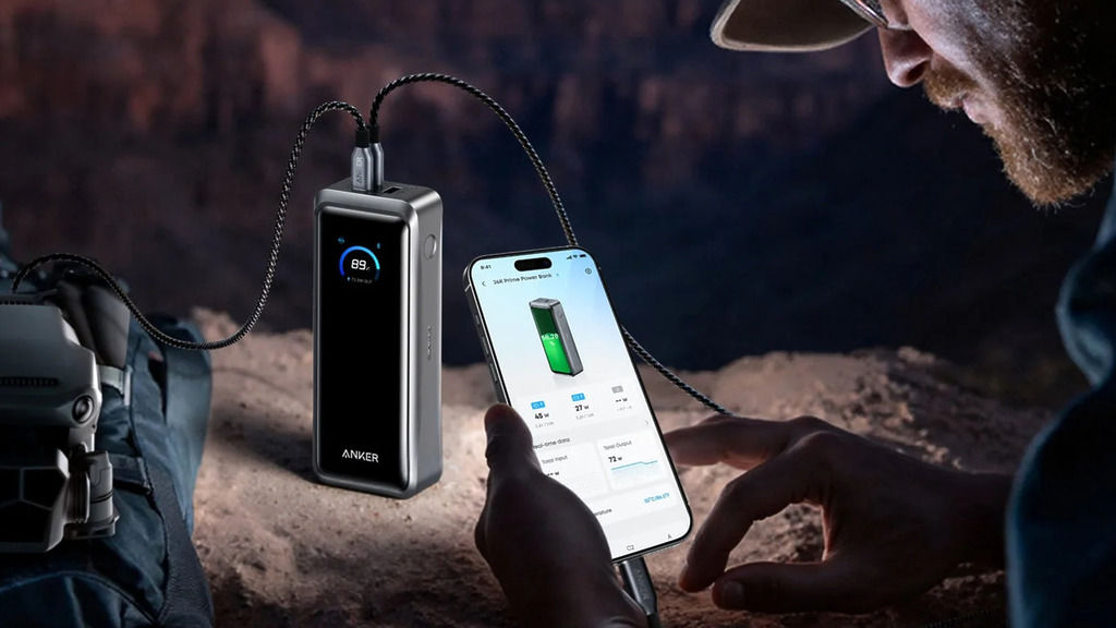 可透過藍牙連接手機後，使用 Anker app 進行監控。