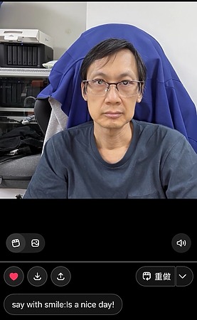 一臉呆相,在提示句寫上表情和要說的話⋯⋯
