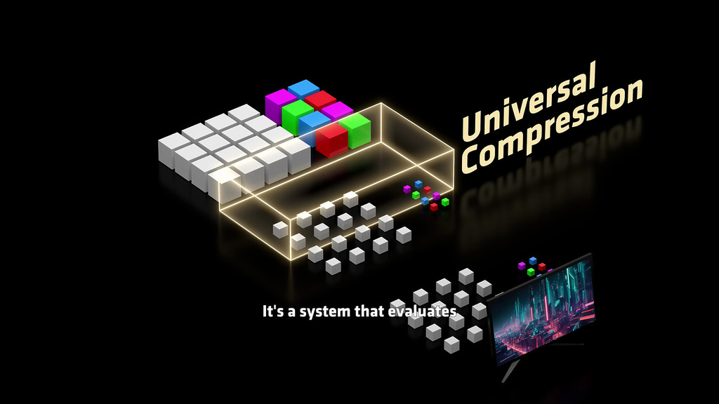 未來的 Universal Compression（通用壓縮）將適用於所有傳輸至 GPU 記憶體的資料。