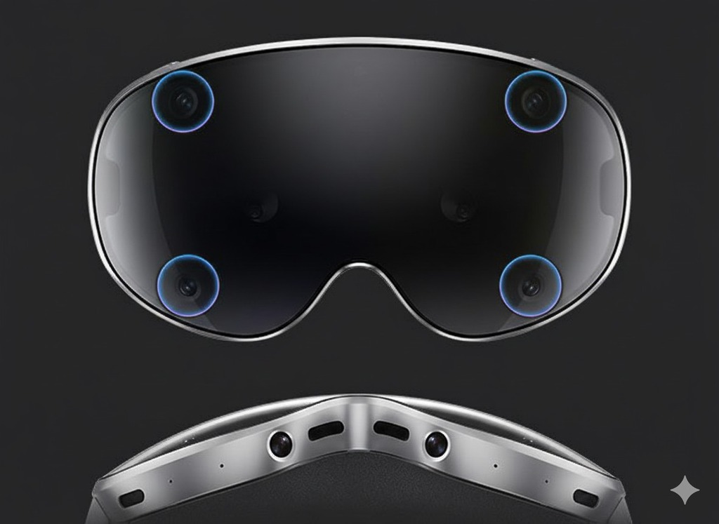 Galaxy XR 的正面配備手部追蹤相機同深度感測器