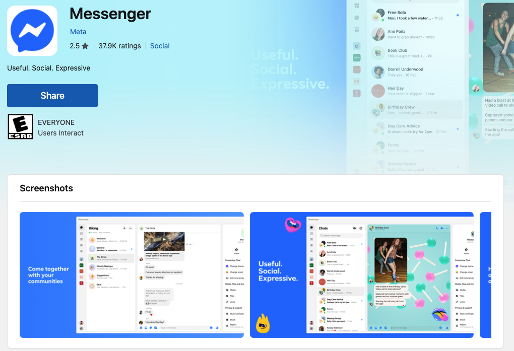 Meta 在 2024 年以 Windows 的 PWA 技術重製 Messenger 桌面版,但評價負面。
