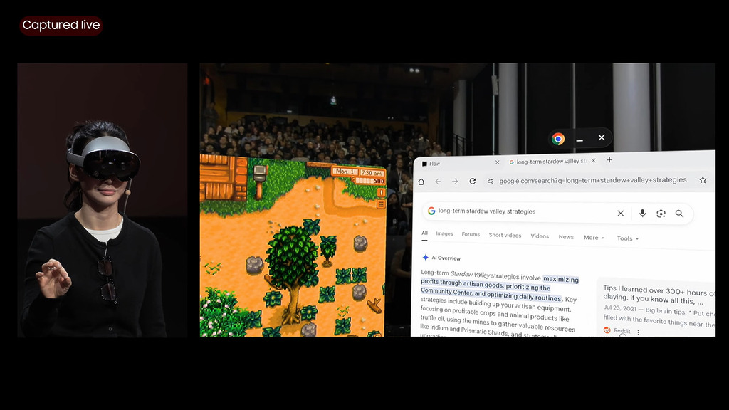 幾乎所有 Android 手機遊戲可以在 Android XR 平台上遊玩,還可以邊玩邊向 Gemini 查詢攻略。