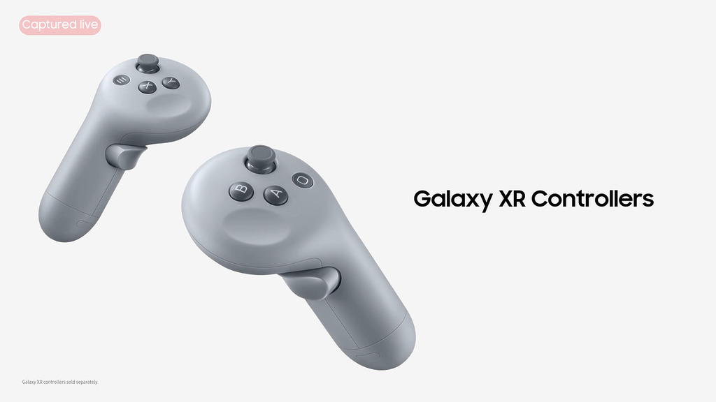 Galaxy XR 還有獨立的控制器,可以在遊戲中進行精準操作。