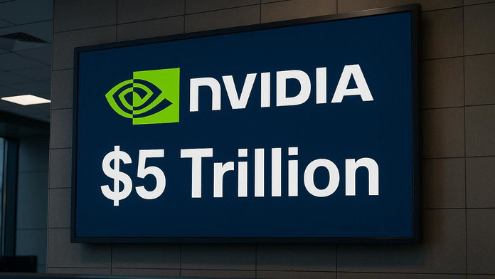 力壓微軟、蘋果　NVIDIA 市值首度突破 5 兆美元
