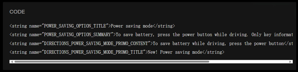 從 Google Maps 測試版中的程式碼發現，Google Maps 測試一項新功能，能有效減少使用地圖 app 時手機耗電的情況。