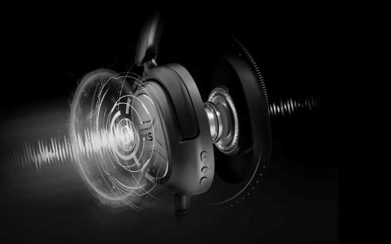 耳機使用 40mm 動圈單元,內置 5 mic ENC 技術,支援 ANC 主動降噪。