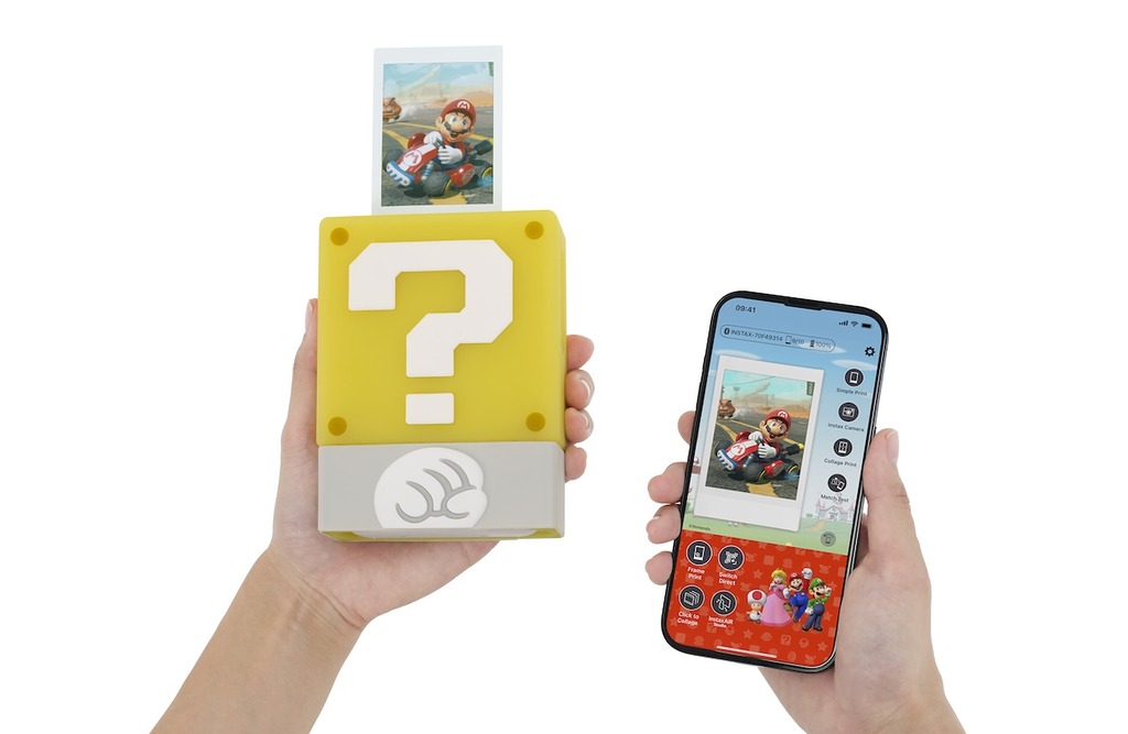 打印時,看著 Mario 的相片由問號磚慢慢升起,真係好似打緊機咁呀!