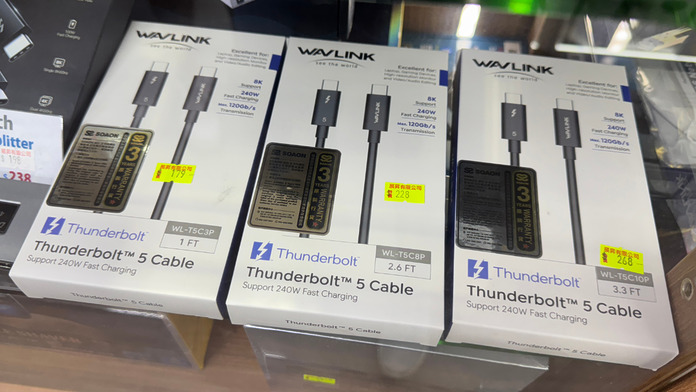 pc-walker-20251108-wavlink-affortable-thunderbolt-5-cable-01 WAVLINK WL-T5C Thunderbolt 5 傳輸線
