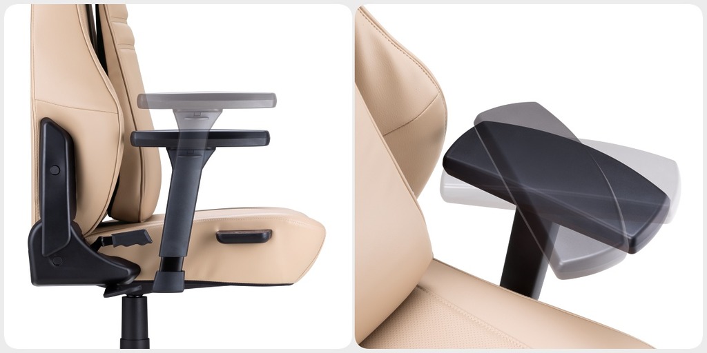 和坊間的高級電腦椅一樣，OSIM uErgoh按摩電腦椅的扶手位置可以上下、前後和旋轉，容易設定到一個最舒適的打字坐姿。