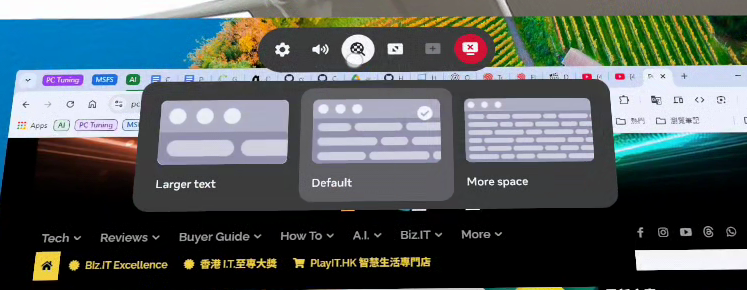 三種解像度，預設會是 1080p，最大可達 1440p。