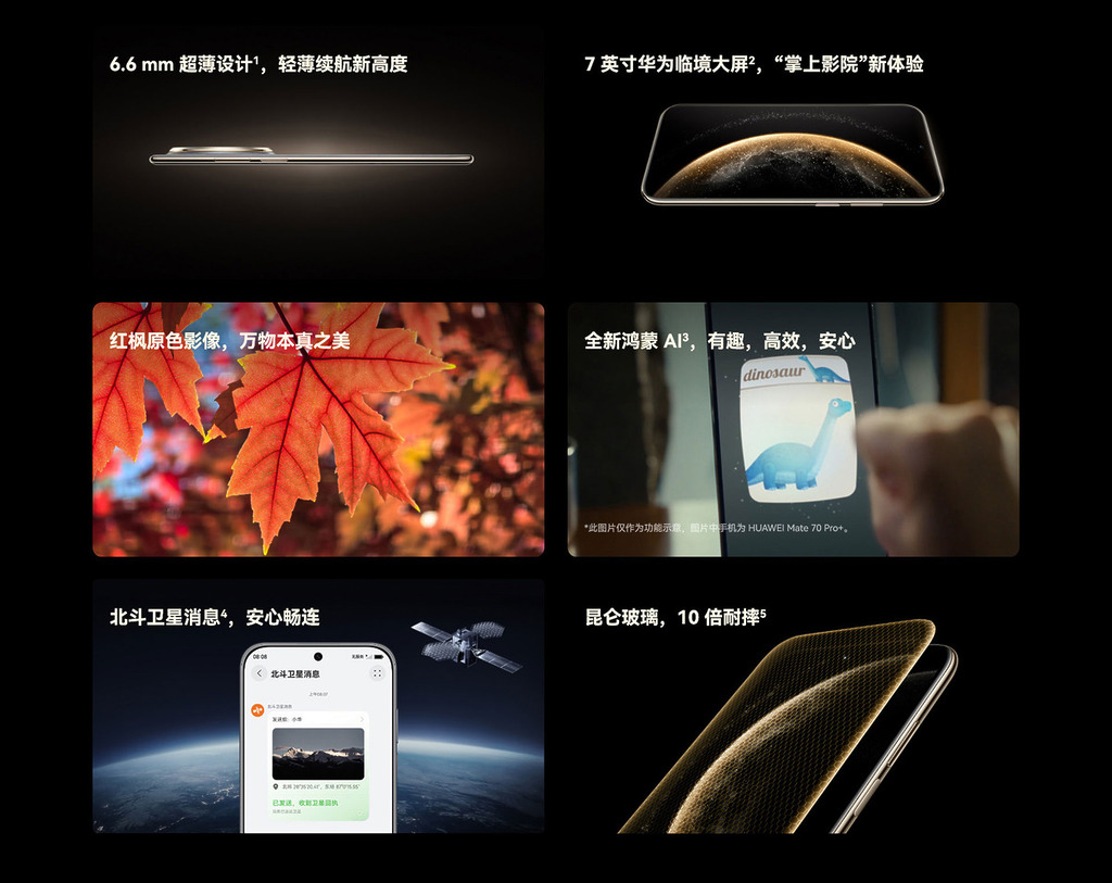 HUAWEI Mate 70 Air 主要賣點