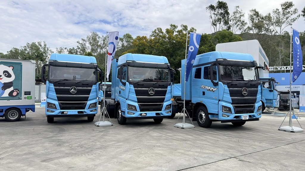 三一中富的純電重型貨車