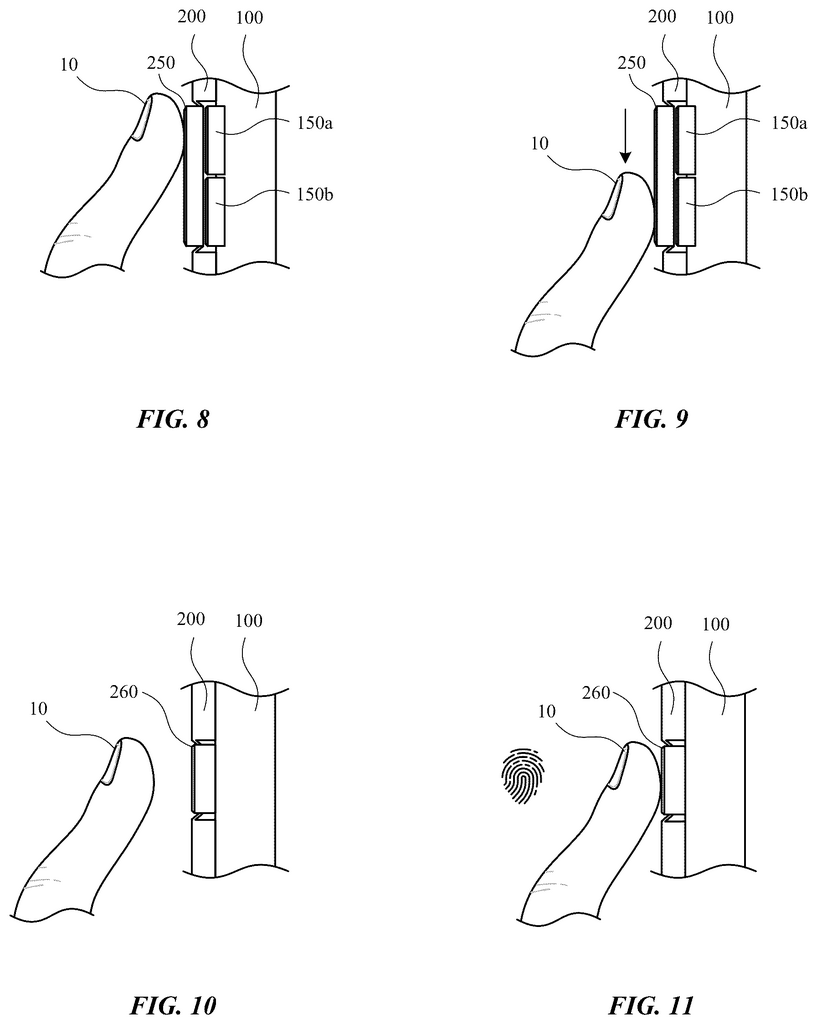 專利文件詳細描述了保護殼的按鈕操作和具備 Touch ID 功能。
