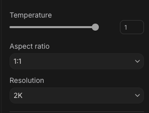 在 Google AI Studio 生成的話就可以直接在右邊側邊欄選擇。