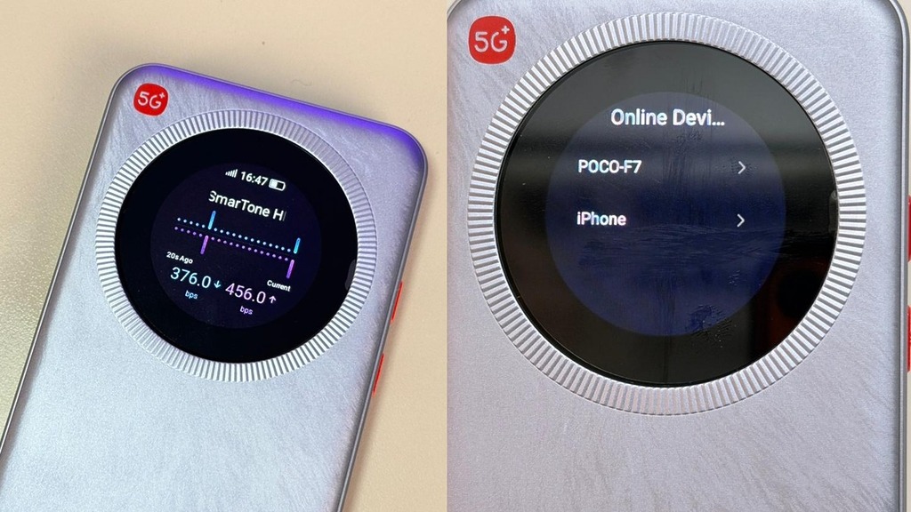 機身會有一個 1.38 吋的觸控屏幕,方便用家能實時查看 WIFI 蛋的使用情況。