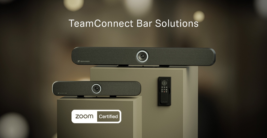 TC Bars 包含 TC Bar S（前）和 TC Bar M（後），能覆蓋中小協作空間的各類音視頻需求。