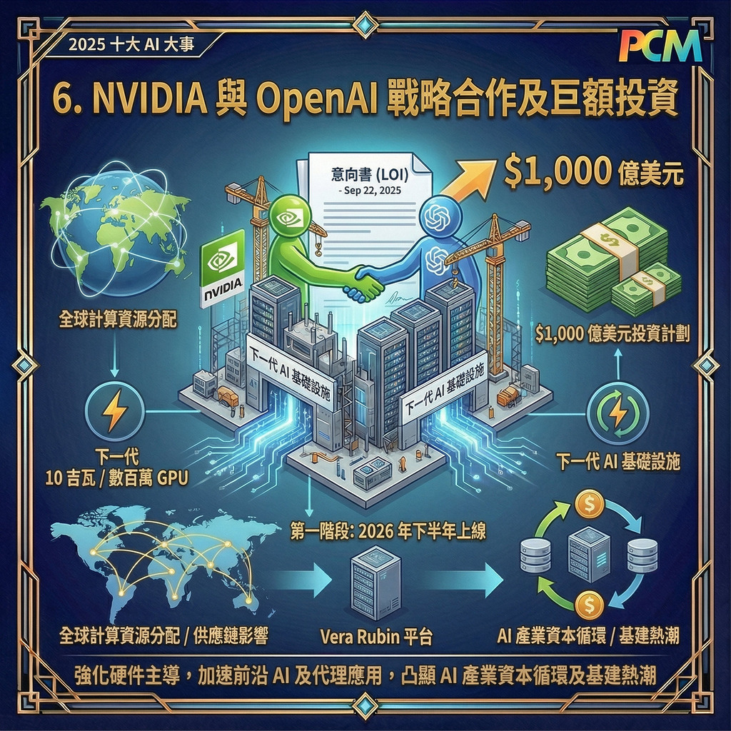 6. NVIDIA 與 OpenAI 戰略合作及巨額投資