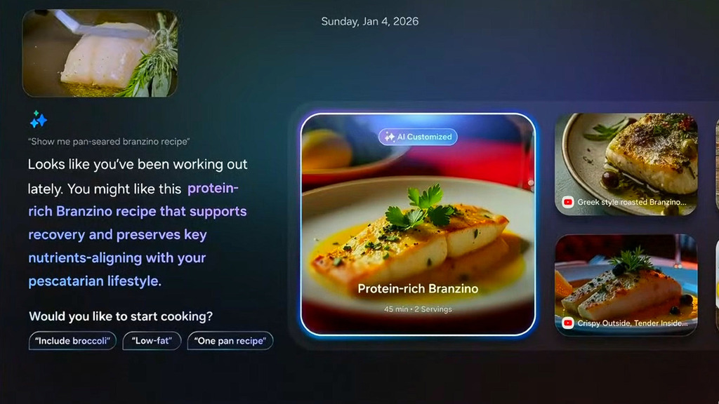 可以查詢食譜，並且和 Samsung Bespoke 系列智能雪櫃、智能焗爐作連動。