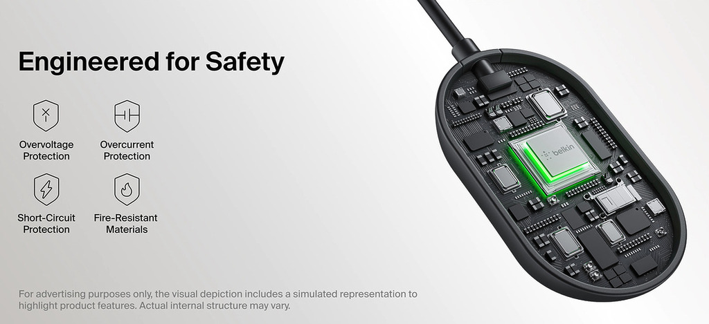 發射器具備過流過壓和短路保護、端對端加密，並且採用防火物料。