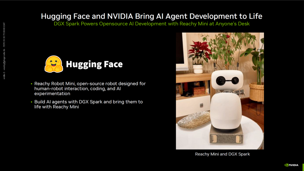 與 Hugging Face 合作透過開源 Reachy Robot Mini 實現 AI 代理