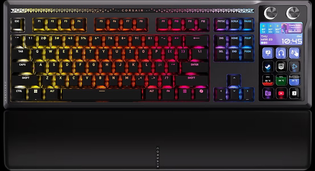 Corsair GALLEON 100 SD 結合電競鍵盤和 Stream Deck，消除額外設備需求，減少操作切換。